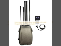Dostosowanie 6 pasm Drone Signal Jammer Portable Manpack Style Uav Defense System