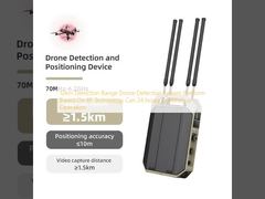 Platforma systemu wykrywania dronów o zasięgu 12 km, opartego na technologii RF, zdolna do ciągłej pracy 24 godziny na dobę