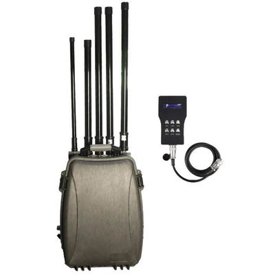 kupować Dostosowanie 6 pasm Drone Signal Jammer Portable Manpack Style Uav Defense System produkcja online