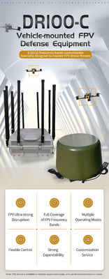300mh-6GHz full band DR100-C8 Vehicle-Mounted FPV Defense Equipment anti drone system anti drone defense fiexed still