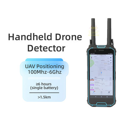 kupić 3KM ręczny detektor dronów 100M-6Ghz Przenośny lokalizator UAV 1.5G 2.4G 5.8G Alarm GPS Lokalizacja FPV Dji Track Pozycjonowanie pilota lotu produkcja online