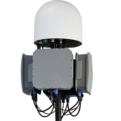 70-6200MHz 10KM Range Fixed Drone Detection and Jamming Device with 1 Detection Host + N Jammer System Super Interference to FPV Drones Support Radar Detection Navigation Spoofing System