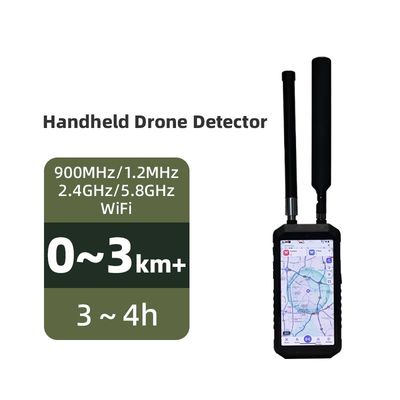 Compact Handheld Drone Detector with Historical Track Playback and Electronic Map Interface for Real-time UAV Detection