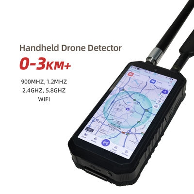 Handheld Drone Detector with CRPC+ Technology and RID Monitoring for Passive Detection in Urban Environments