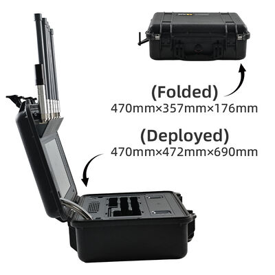 kupować Wielopasmowe urządzenie do szybkiego rozmieszczania sprzeciwu dronom wspiera biblioteki dronów DJI i AUTEL z zdalnym identyfikacją dla organów ścigania i bezpieczeństwa wewnętrznego produkcja online