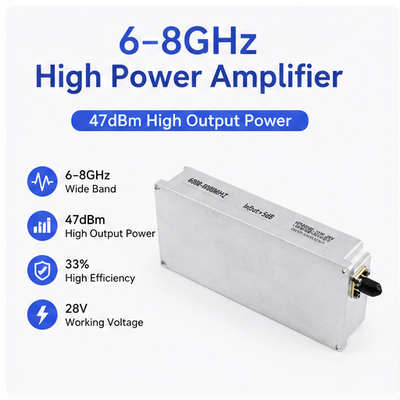 kupować TZ-6000-8000 Wzmacniacz mocy RF GaN 50W | Moduł szerokopasmowy 6000-8000 MHz produkcja online