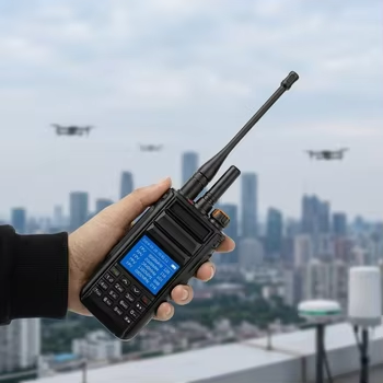 kupować Ręczny wykrywacz dronów 300MHz-6200MHz z wykrywaniem sygnałów OFDM i FM z zasięgiem wykrywania 1KM i alarmem audiowizualnym produkcja online
