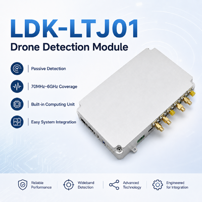 kupować Kompaktny moduł wykrywania dronów o pojemności 520 g: pasywny czujnik RF o częstotliwości 70 MHz-6 GHz o czułości -105 dBm dla systemów identyfikacji i bezpieczeństwa dronów produkcja online