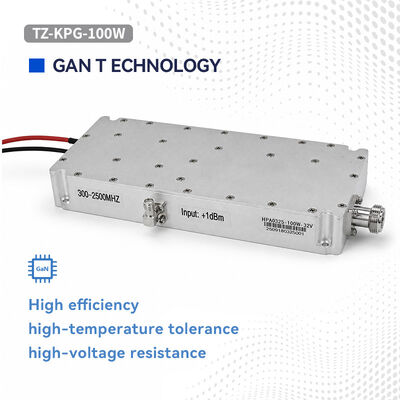 kupić Moduł wzmacniacza mocy RF 300-2500 MHz Wzmacniacz dużej mocy 100 W Zasilanie 32 V DC do laboratoryjnych testów RF, obsługiwane niestandardowe złącza RF produkcja online