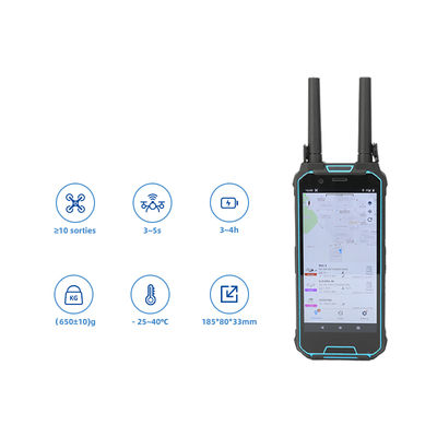 Handheld Drone Detector with ≥10 Simultaneous Detections Real-Time UAV & Pilot Location and Compact Design